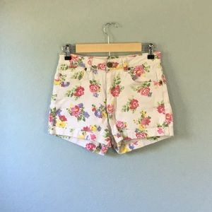 High Waisted Floral Shorts